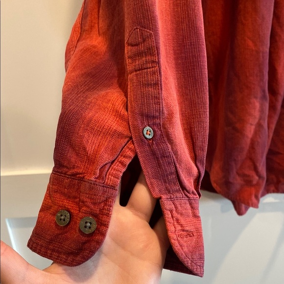 St. John’s Bay Red and Purple Button-Up Shirt Size XL - Picture 5 of 8
